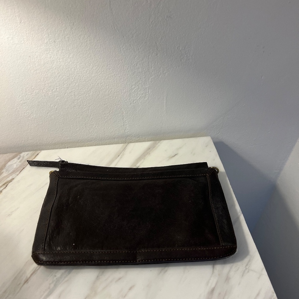 Zara Leather with Brass/gold chain detail bag - Picture 4 of 4